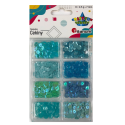 Pailletten Mix blau 8x2.5g...