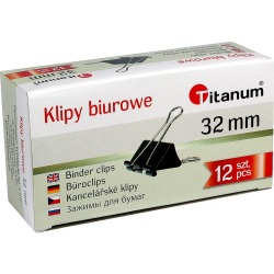 Klipy 32mm czarne Titanum