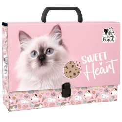 Teczka z rączką A4 9 cm Kot...