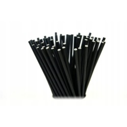 Słomki papierowe czarne 100...