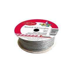 Sznurek wstążka srebrna...