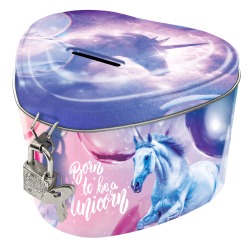 Skarbonka z kłódką serce...