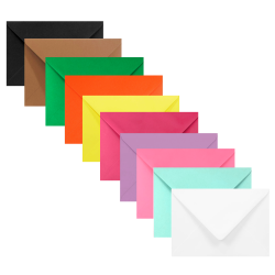 Zestaw kolorowych kopert...