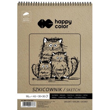 Szkicownik na spirali Happy...