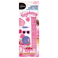 Zestaw 3 ołówków i 3 gumek...