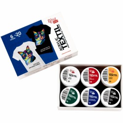 Farby do tkanin 6 kolorów...