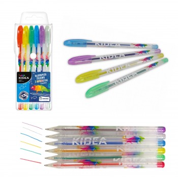 Gel pens with glitter 6...