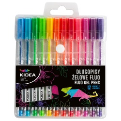Długopisy żelowe fluo 12...