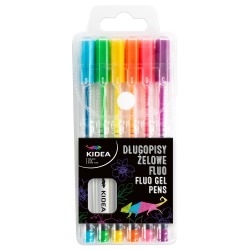 Długopisy żelowe fluo 6...