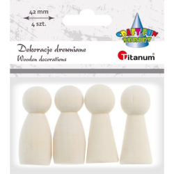 Wooden figures of 4 pieces...