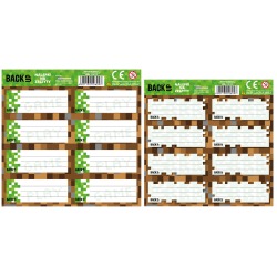 Naklejki na zeszyt Pixele...