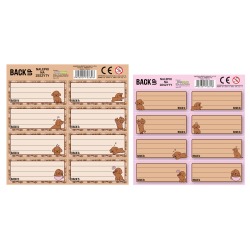 Naklejki na zeszyt brązowy...