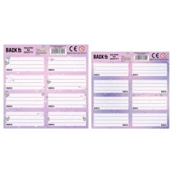 Naklejki na zeszyt srebrne...