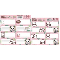 Naklejki na zeszyt Panda 10...