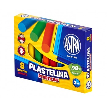 Plastelina 8 kolorów Astra