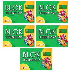 Zestaw 5 x Blok techniczny...