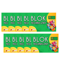 Zestaw 10 x Blok techniczny...