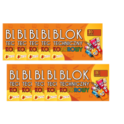 Zestaw 10 x Blok techniczny...