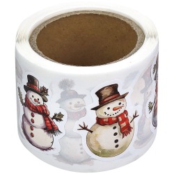 Naklejki na rolce Bałwanki...