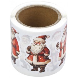 Naklejki na rolce Mikołaje...