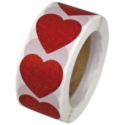 Naklejki na rolce Serca...