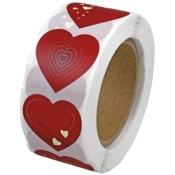 Naklejki na rolce Serca v2...