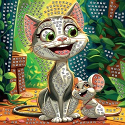 Mozaika piankowa Kot i Mysz...