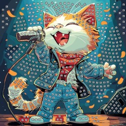 Mozaika piankowa Śpiewający...