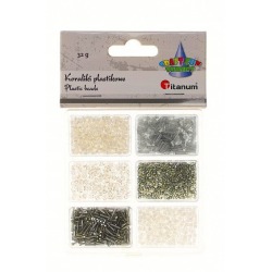 Koraliki plastikowe 32g...