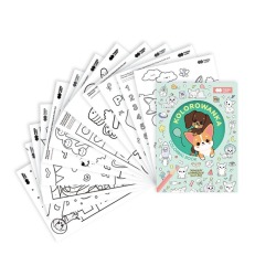 Kolorowanka A5 8k Corgi Dog...