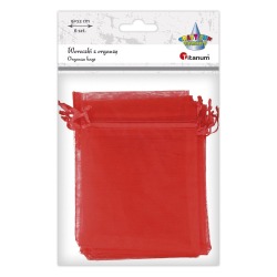 Woreczki z organzy Czerwone...
