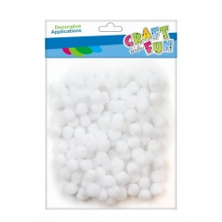 Pompony dekoracyjne białe...