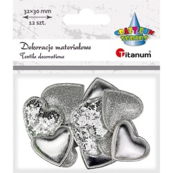 Dekoracje materiałowe Serca...