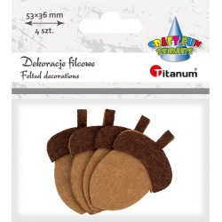 Dekoracje filcowe Żołędzie...