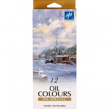 Oil paints 12 colors...