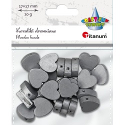 Koraliki drewniane Serca...