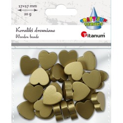 Koraliki drewniane Serca...