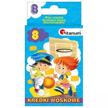 Titanum 8 colors wax crayons