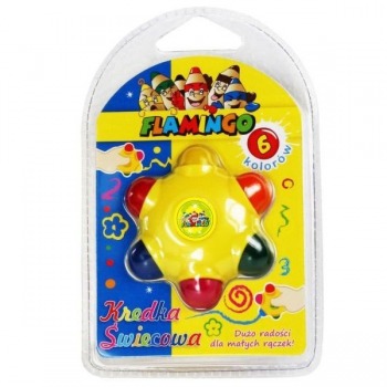 6 colors candle crayon...