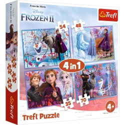 Puzzle 4w1 Frozen II Kraina...