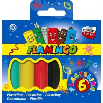 Plastilin 6 Farben Flamingo