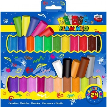 Plastilin 24 Farben Flamingo