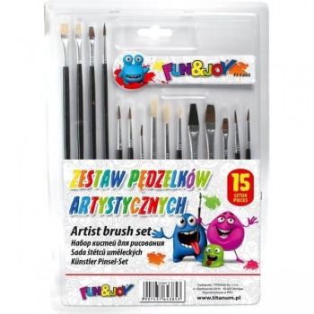 Kunstpinsel-Set mit 15 Fun...