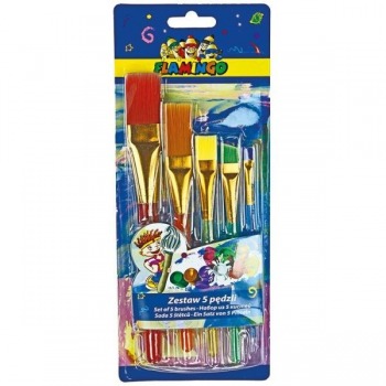 Jumbo acrylic brushes 5 pcs...