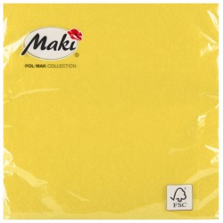 Serwetki papierowe Żółte...