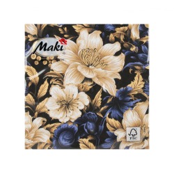 Serwetki papierowe czarne w...