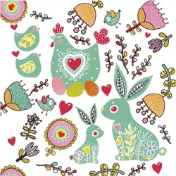 Serwetki papierowe Królik i...