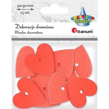 Drewniane serca 30x30mm...