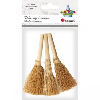 Brooms on a wooden stick 3...