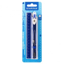 Zestaw Cyrkiel metalowy +...